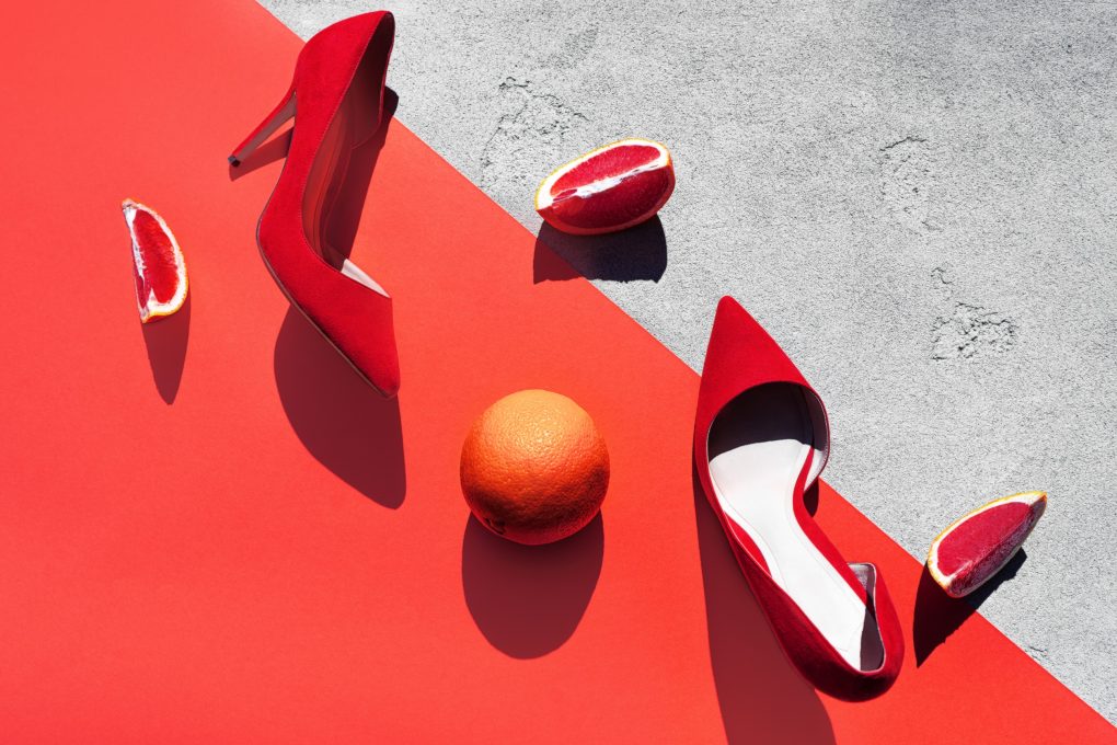 Red Cut Out Back Tie Up Heels – Munroe Shoetique